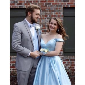 Sherri Hill 51124- Light Blue Ballgown